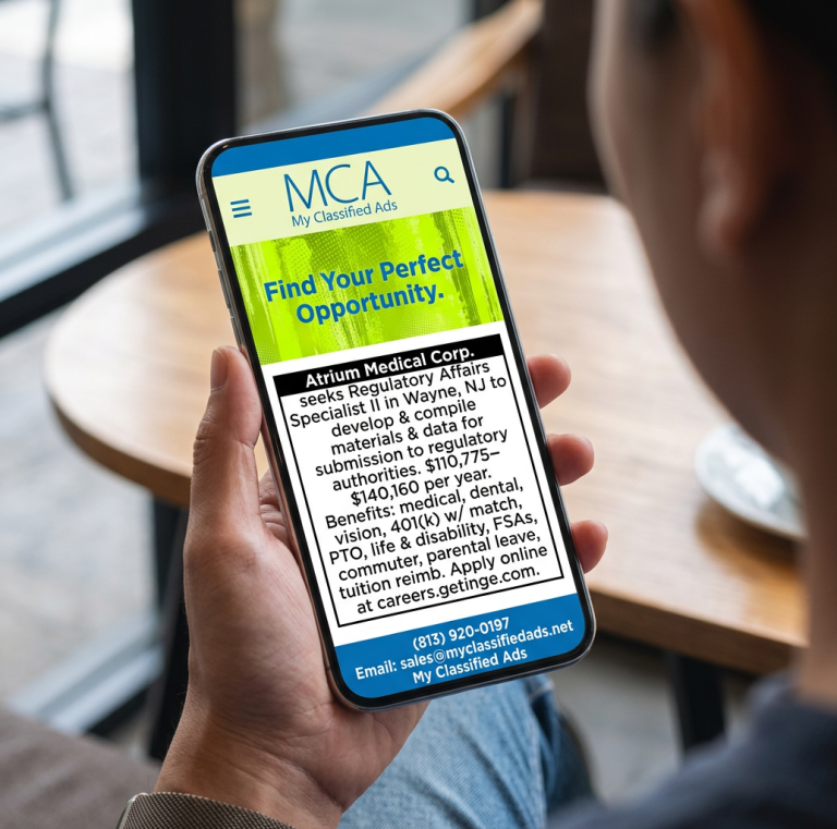 person looking down at a employment opportunity on their cell phone H-1B Labor Certification Advertising Requirements