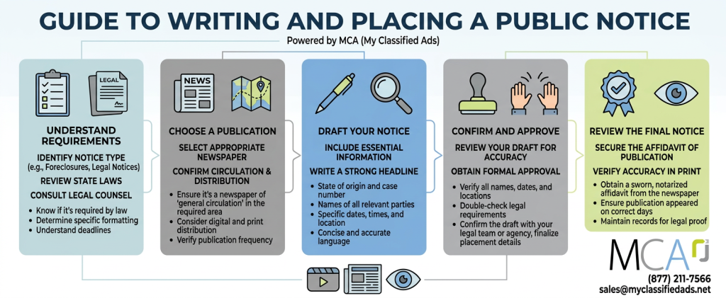 guide to writing and placing a public notice ad