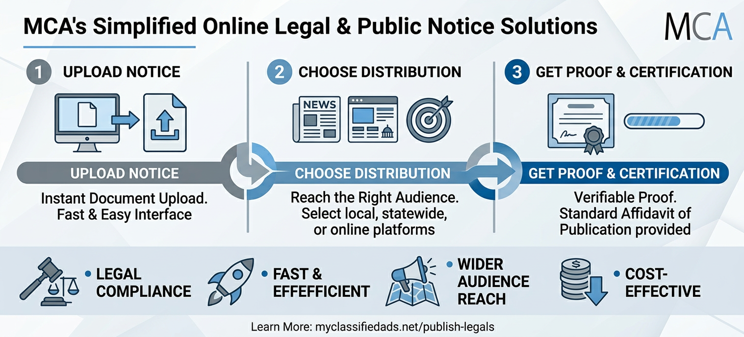 publish legals and public noticed online