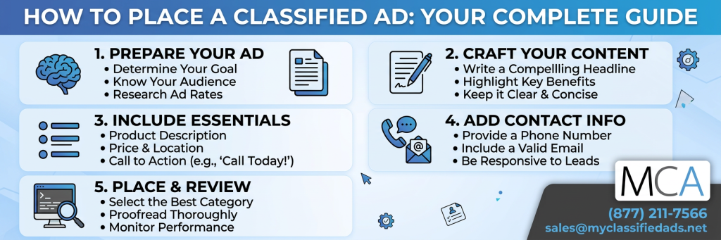 how to place classified newspaper advertising 