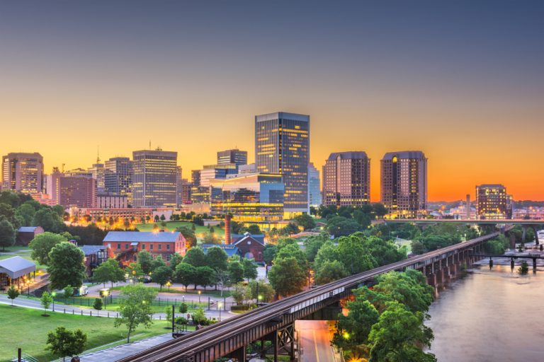 Aerial View of Richmond Virginia. Place advertising in the Richmond Times-Dispatch and reach a local audience of tuned in individuals