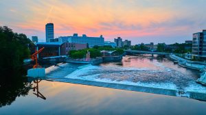 Aerial view of South Bend place advertising in the South Bend Tribune and reach a tuned in group of individuals looking for local news and opportunities