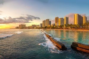 Aeriel view of Honolulu Hawaii place advertising int he Honolulu Star- Advertiser and reach and engaged audience